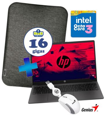 NOTEBOOK HP 15.6 250 G10 INTEL i3 N305 16GB D4 256GB+FUNDA+MOUSE
